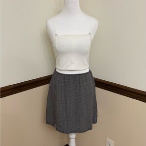 American Eagle black and white plaid mini skirt